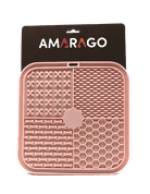 AMARAGO LÍZACÍ PODLOŽKA HRANATÁ 20X20CM RŮŽOVÁ - MISKY PRO PSY