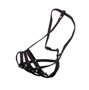 BAFPET POPRUHOVÝ NÁHUBEK, PLETENÝ - ČERNÁ - NÁHUBKY A OHLÁVKY