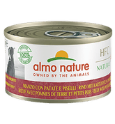 ALMO NATURE HFC NATURAL DOG - HOVĚZÍ S BRAMBOREM A HRÁŠKEM 95G - KONZERVY PRO PSY