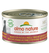 ALMO NATURE HFC DOG - HOVĚZÍ S BRAMBOREM A HRÁŠKEM 95G - KONZERVY PRO PSY