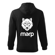 MARP PÁNSKÁ MIKINA S KAPUCÍ SIGNATURE - ČERNÁ - MARP MERCH