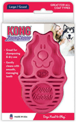 KONG ZOOM GROOM GUMOVÝ KARTÁČ 11CM - RŮŽOVÝ - HYGIENA