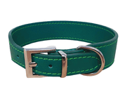 KOŽENÝ OBOJEK SETA - ZELENÁ - OBOJKY PRO PSY