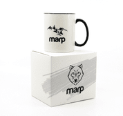 MARP KERAMICKÝ HRNEK S ČERNÝM UCHEM 325 ML - MARP MERCH