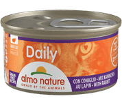 ALMO NATURE DAILY PĚNA S KRÁLÍKEM 85G VÝHODNÉ BALENÍ 24KS - KONZERVY PRO KOČKY