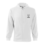 MARP PÁNSKÁ MIKINA S KAPUCÍ MINIMAL - BÍLÁ - MARP MERCH