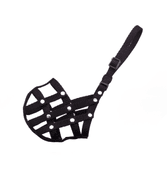 BAFPET POPRUHOVÝ NÁHUBEK, PLETENÝ - ČERNÁ - NÁHUBKY A OHLÁVKY