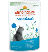 ALMO NATURE HOLISTIC STERILISED - TRESKA 70G VÝHODNÉ BALENÍ 30KS - KONZERVY PRO KOČKY