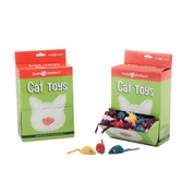 FARM COMPANY MIX PLYŠOVÝCH MYŠEK 4CM - HRAČKY PRO KOČKY