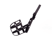 KOŽENÝ NÁHUBEK, PLETENÝ - ČERNÁ - NÁHUBKY A OHLÁVKY