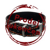 KOŽENÝ OBOJEK CARBON, ROZŠÍŘENÝ - ORANŽOVÁ - OBOJKY PRO PSY