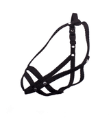 BAFPET POPRUHOVÝ NÁHUBEK, PLETENÝ - ČERNÁ - NÁHUBKY A OHLÁVKY