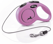 FLEXI NEW CLASSIC XS RŮŽOVÉ VODÍTKO LANKO 3M/8KG - VODÍTKA PRO PSY
