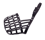 KOŽENÝ NÁHUBEK, PLETENÝ - ČERNÁ - NÁHUBKY A OHLÁVKY