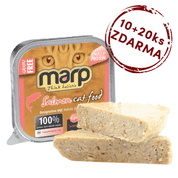 MARP SALMON VANIČKA PRO KOČKY S LOSOSEM 100G EXP 09/2023 10KS + 20KS ZDARMA - VÝPRODEJ