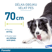 FORESTO OBOJEK PRO PSY NAD 8KG 1KS - 70 CM - ANTIPARAZITIKA