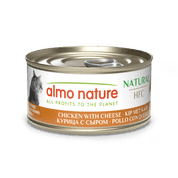 ALMO NATURE HFC NATURAL - KUŘE A SÝR 70G VÝHODNÉ BALENÍ 24KS - KONZERVY PRO KOČKY