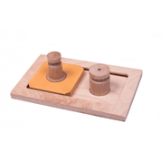 DŘEVĚNÝ HLAVOLAM PLAYGROUND - MODUL 2A (POUZE DESKA BEZ KLOBOUČKŮ A VÁLEČKŮ) - HLAVOLAMY