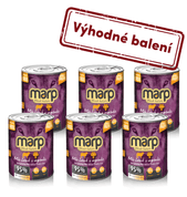 MARP MIX KONZERVA PRO PSY JEHNĚ+ZELENINA 6X400G - KONZERVY PRO PSY