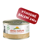 ALMO NATURE HFC NATURAL - TELECÍ 95G VÝHODNÉ BALENÍ 24KS - KONZERVY PRO PSY