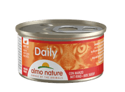 ALMO NATURE DAILY MENU WET CAT - KOUSKY S HOVĚZÍM 85G - KONZERVY PRO KOČKY