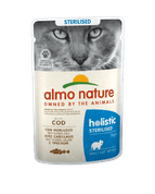 ALMO NATURE HOLISTIC STERILISED - TRESKA 70G - KONZERVY PRO KOČKY