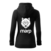 MARP DÁMSKÁ MIKINA S KAPUCÍ SIGNATURE - ČERNÁ - MARP MERCH