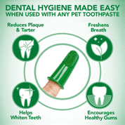 VET`S BEST SILIKONOVÝ ZUBNÍ KARTÁČEK NA PRST - BALENÍ 5KS - HYGIENA