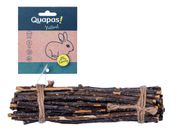 QUAPAS! TYČINKY Z JABLOŇOVÉHO DŘEVA PRO HLODAVCE 18CM 20KS - HRAČKY PRO PSY