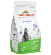 ALMO NATURE INTESTINAL HELP – PODPORUJE ZAŽÍVÁNÍ, S ČERSTVÝM JEHNĚČÍM 400G + 1 KAPSIČKA ZDARMA - GRANULE PRO KOČKY