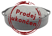 NOBBY NOLA POLŠTÁŘ PRO PSY ŠEDÝ S ÚCHYTY 45X10CM SLEVA 20% VÝPRODEJ - PELÍŠKY PRO PSY