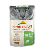 ALMO NATURE HOLISTIC ANTI HAIRBALL S HOVĚZÍM 70G - KONZERVY PRO KOČKY