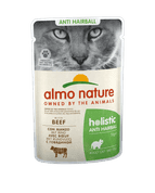 ALMO NATURE HOLISTIC ANTIHAIRBALL S HOVĚZÍM 70G - KONZERVY PRO KOČKY