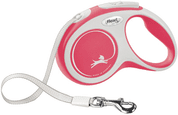 FLEXI NEW COMFORT S VODÍTKO PÁSEK 5M/15KG ČERVENÁ - VODÍTKA PRO PSY