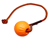 MÍČEK FOAM SE ŠŇŮRKOU - ORANŽOVÁ - HRAČKY PRO PSY