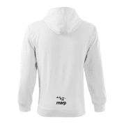 MARP PÁNSKÁ MIKINA S KAPUCÍ MINIMAL - BÍLÁ - MARP MERCH