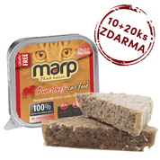 MARP BEEF VANIČKA PRO KOČKY S HOVĚZÍM 100G EXP 09/2023 10KS + 20KS ZDARMA - VÝPRODEJ