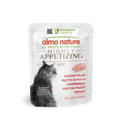 ALMO NATURE HFC HIGHLY APPETIZING - KUŘECÍ FILET 50G 4+1 ZDARMA - KONZERVY PRO KOČKY
