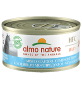 ALMO NATURE HFC JELLY - MOŘSKÉ PLODY 70G VÝHODNÉ BALENÍ 24KS - KONZERVY PRO KOČKY