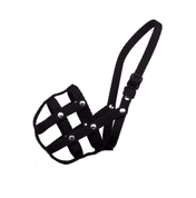 BAFPET POPRUHOVÝ NÁHUBEK, PLETENÝ - ČERNÁ - NÁHUBKY A OHLÁVKY