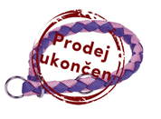 NOBBY CORDA POLOSTAHOVACÍ KULATÝ OBOJEK L FIALOVÁ - OBOJKY PRO PSY