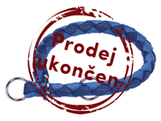 NOBBY CORDA POLOSTAHOVACÍ KULATÝ OBOJEK S MODRÁ SLEVA 10% VÝPRODEJ - OBOJKY PRO PSY