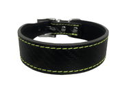 KOŽENÝ OBOJEK CARBON, ROZŠÍŘENÝ - ORANŽOVÁ - OBOJKY PRO PSY