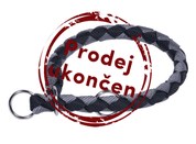 NOBBY CORDA POLOSTAHOVACÍ KULATÝ OBOJEK S ČERNÁ SLEVA 10% VÝPRODEJ - OBOJKY PRO PSY