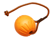 MÍČEK FOAM SE ŠŇŮRKOU - ORANŽOVÁ - HRAČKY PRO PSY