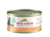 ALMO NATURE HFC NATURAL - TUŇÁK A KREVETY 70G VÝHODNÉ BALENÍ 24KS - KONZERVY PRO KOČKY