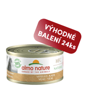 ALMO NATURE HFC NATURAL - TELECÍ 70G VÝHODNÉ BALENÍ 24KS - KONZERVY PRO KOČKY