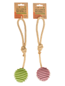 FARM COMPANY KAUČUKOVÝ BALON NA KONOPNÉM LANĚ 24CM - HRAČKY PRO PSY