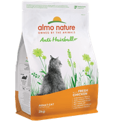 ALMO NATURE HOLISTIC - ANTI-HAIRBALL KUŘE A RÝŽE 2KG - GRANULE PRO KOČKY