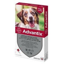 Advantix Spot On pro psy 10-25kg (2,5ml)